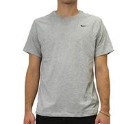 Nike M Nk Dry Tee Dfc Crew Solid Uomo, Dk Grey Heather/Black, L