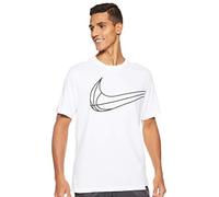Nike M Nk Dry Tee Swoosh Ball T-Shirt, Uomo, White, S