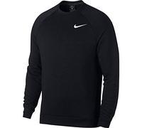 Nike M NK Dry Top FLC Crew Felpa, Uomo, Black/White, M