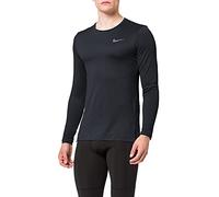 Nike M Nk Dry Top Ls Slim, Maglia A Maniche Lunghe Uomo, Nero (Black/Dark Grey), M