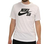 Nike M Nk SB Dry Tee Dfct Logo T-Shirt, Uomo, White/(Black), S