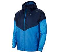 Nike M Nk Windrunner Jkt Giacca Sportiva, Uomo, Pacific Blue/Obsidian/Reflective Silv, S