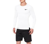 Nike M Np Top Ls Tight Maglietta a Maniche Lunghe Uomo, Bianco (White/Black), 4XL-T