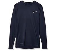 Nike M Np Top Ls Tight Maglietta a Maniche Lunghe Uomo, Blu (Obsidian/White), 4XL