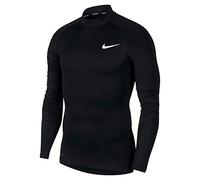 Nike M NP Top LS Tight Mock T-Shirt A Manica Lunga, Uomo, Black/(White), XL-T