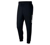 Nike M NSW Air Pant FLC Pantaloni Sportivi, Uomo, Black/Black/Black/University Red, XL