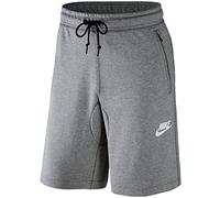 Nike M NSW Av15 FLC, Pantaloncino Uomo, Dk Grey Heather/Nero/Nero/Bianco