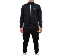 Nike M NSW Ce TRK Suit PK Basic, Tuta Uomo, Black/White/White, XS