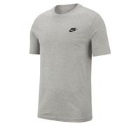 Nike M Nsw Club T-Shirt M/M Grigia Mel Logo Piccolo Uomo AR4997-064