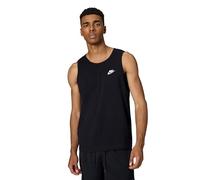 Nike M NSW Club-Tank, Canottiera Sportiva Uomo, Black/(White), XS