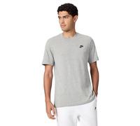 Nike M Nsw Club Tee Maglietta, Dk Grey Heather Black, L Uomo