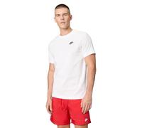 Nike M Nsw Club Tee Maglietta, White Black, L Uomo