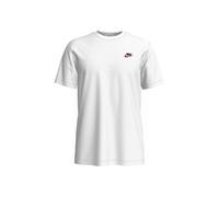 Nike M Nsw Club Tee Maglietta, White Black University Red, S Uomo