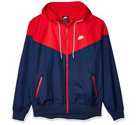 Nike M NSW He WR Jkt HD, Giacca Sportiva Uomo, Midnight Navy/University Red/Midnight Navy/White, XS