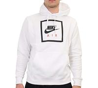 Nike M NSW Po Hoodie Air 5, Felpa Uomo, White/Black, 2XL