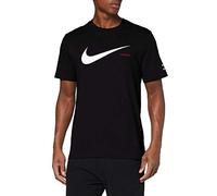 Nike M NSW Swoosh Hbr SS Tee, T-Shirt Uomo, Black/White, XS