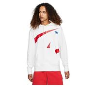 Nike M NSW Swoosh PO SBB Hoodie Felpa con Cappuccio, White/University Red, XL Uomo