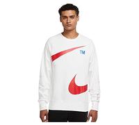 Nike M NSW Swoosh SBB Crew, Maglia Lunga Uomo, White/University Red, S