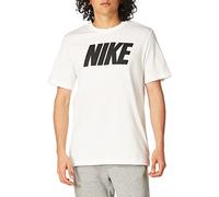 NIKE M NSW Tee Icon Block T-Shirt, White/(Black), XS Uomo
