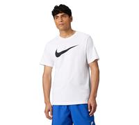 Nike T-Shirt Swoosh Bianco Nero Uomo XL