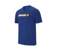 Nike M NSW Tee Swoosh BMPR STKR, T-Shirt Uomo, Indigo Force/White