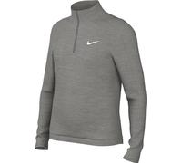 Maglietta per ragazze Nike Kids Dri-Fit Long Sleeve 1/2 Zip Top - dark grey heather/white L