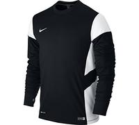 Nike - Maglia a Maniche Lunghe da Uomo, Modello Academy 14, Strato Medio, Nero (Nero/Bianco), M