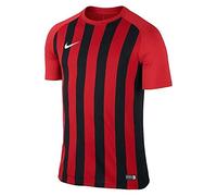 Nike Maglia A Righe SS, Calcio Uomo, Rosso_Nero, S
