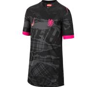 Nike Maglia da Calcio Replica Dri-Fit Chelsea FC 2024/25 Stadium per Ragazzo/A - Terza, Anthracite/Black/Opti Yellow/Pink Prime, FQ2250-061, XS