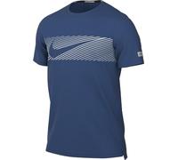 Nike Maglia da Running A Manica Corta Dri-Fit UV Miler Flash - Uomo, Court Blue/Reflective Silv, FN3051-476, XL