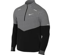 Nike Maglia da Running Idrorepellente con Zip A metà Lunghezza Therma-Fit Sphere - Uomo, Black/Reflective Silv, FZ1115-010, M