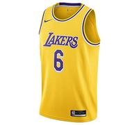 NIKE Maglia da Uomo dei Los Angeles Lakers Lebron James 2021/22 Icon, Oro, L, Oro, L