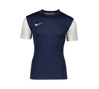 Nike Maglia da calcio per bambini Unisex DF Tiempo Prem II maniche corte Midnight Navy/Bianco L