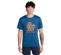 Nike Maglia Running Energy Brs Court Blue Safety Arancio Uomo L