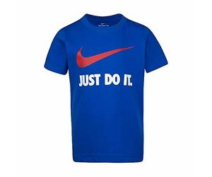 NIKE Maglietta a Maniche Corte per Bambini NKB Swoosh Blu