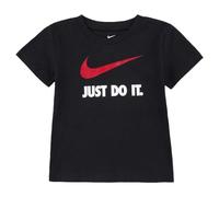 Nike Maglietta a Maniche Corte per Bambini NKB Swoosh Nero