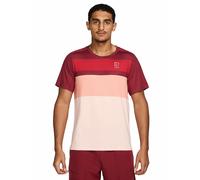 NIKE Maglietta da tennis da uomo Advantage rosso scuro | S