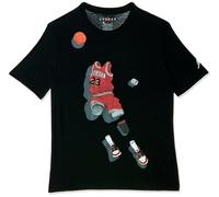 Nike Maglietta unisex per bambini Jordan Ghost Man (confezione da 1), Nero, L