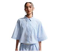 Nike - Magliette Oversize a Righe in Popeline Chill - - Sport - Donna - Blu - XL