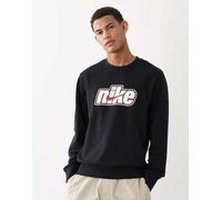 Nike - Maglione girocollo nero in spugna XS