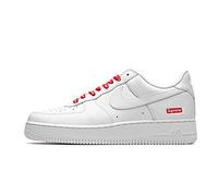 Nike mens Air Force 1 Low Supreme Mini Box Logo White, Scarpe sportive da uomo, bianco/bianco, 40.5 EU