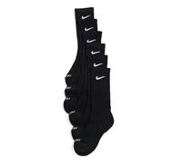 Nike Men's Calzini U Nk Ed Pls Csh Crw 6Pr - 132, Black/White, SX6897-010, S