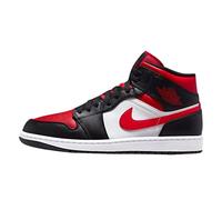 Nike, Scarpe da basket da uomo, Bianco/Nero-Rosso, 41 EU