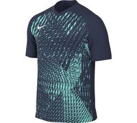 Nike Mens Short-Sleeve Soccer Jersey M Nk DF Prcsn VI JSY SS, Midnight Navy/Hyper Turq/White, DR0944-410, XS