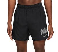 Nike Men's T-Shirt M Nk DF RN Dvn Chlngr 5Bf Shrt, Black/Anthracite/Reflective Silv, DX0837-010, L