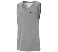 Nike Men's Top M Nk DF Tank Dfc Solid, Dk Grey Heather/Black, AR6069-063, 2XL