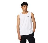Nike Men's Top M NSW Club - Tank, White/Black, BQ1260-100, 3XL