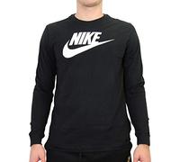Nike Men's Top M NSW LS Tee Icon Futura, Black/White, CI6291-010, 2XL