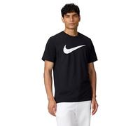 Nike Men's Top M NSW Tee Icon Swoosh, Black/White, DC5094-010, XS