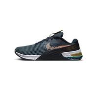 NIKE Metcon 8 - Scarpe da ginnastica da uomo, per palestra, fitness, Armory Navy Ossidiana Ceruleo Arancio Artico, 42.5 EU